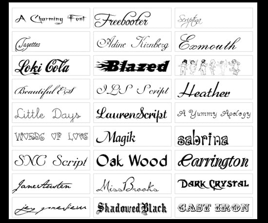 fonts for pc free download